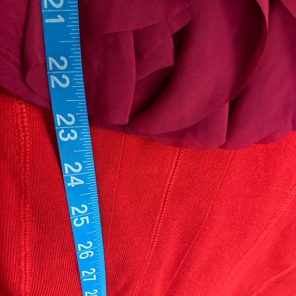 NWT New York & Company Blouse Womens Sz XS Magenta Pink‎ Ruffle Front Tank Cami - Picture 8 of 9